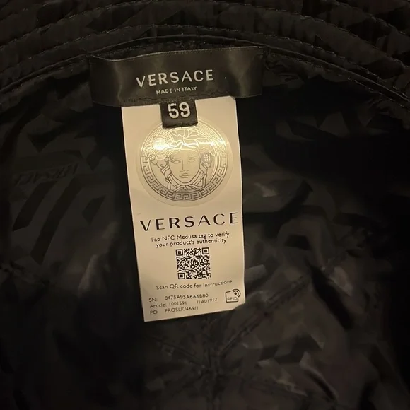 BLOWOUT SALE!!! Versace La Greca logo monogram unisex bucket hat FINAL Drop - Picture 6 of 6